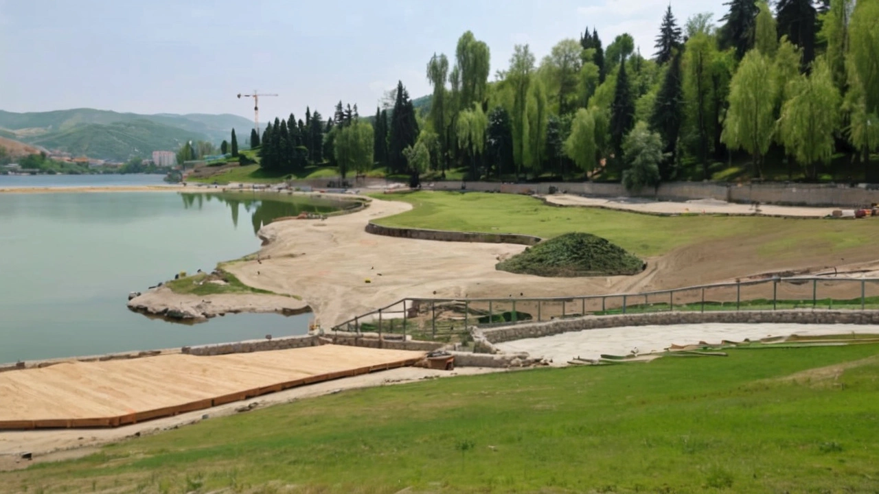 Новая инициатива: установка оборудованных гротов на Старом озере в Кисловодске для привлечения туристов