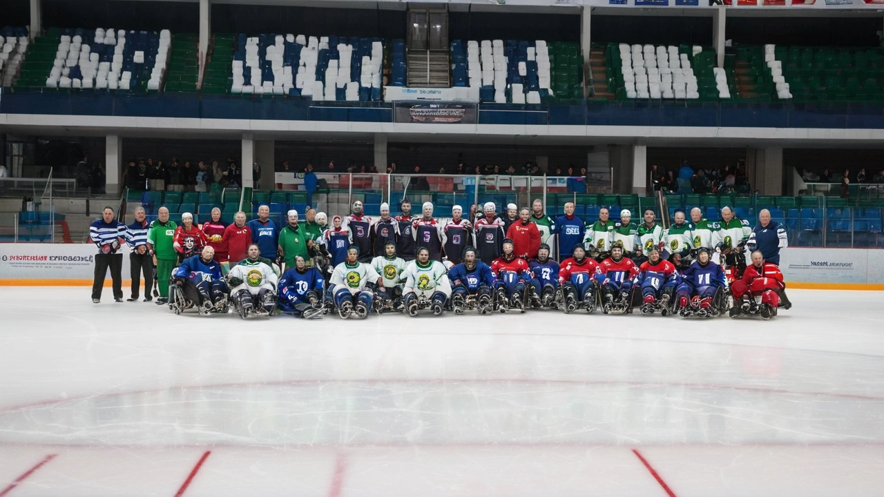 Первый в Туле турнир по следж-хоккею для ветеранов организован ПКР